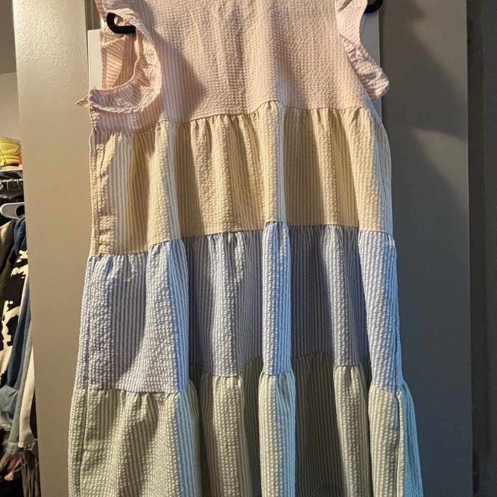 Colorful Patchwork Teacher Dress